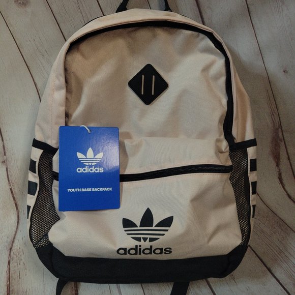 NWT TECH FRIENDLY Adidas Originals Base Laptop Backpack - Pink Tint/Black - Picture 8 of 13